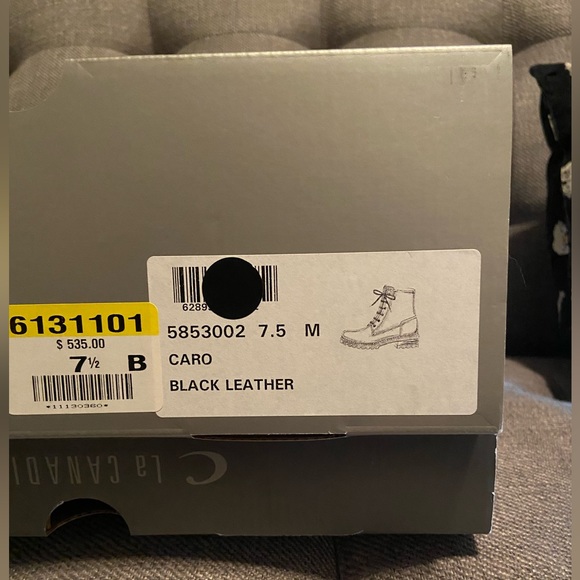 NWT La Canadienne “Caro” leather winter boots 7.5 black with silver stud accents - Picture 7 of 7